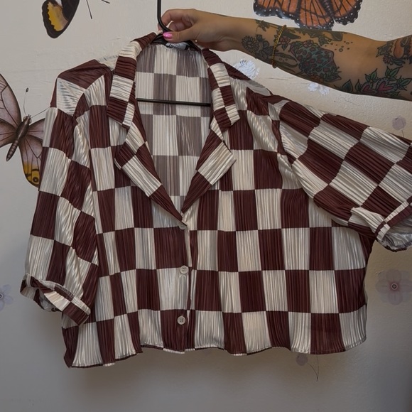 Dressed in LALA Tops - Dressed in LALA plisse skirt set 3XL